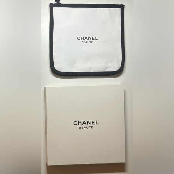 Chanel Beauté White & Black Cosmetic Pouch GWP NWB - Picture 11 of 16